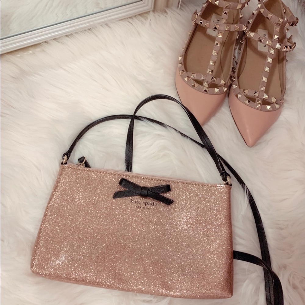 Kate Spade glitter crossbody. Mint condition